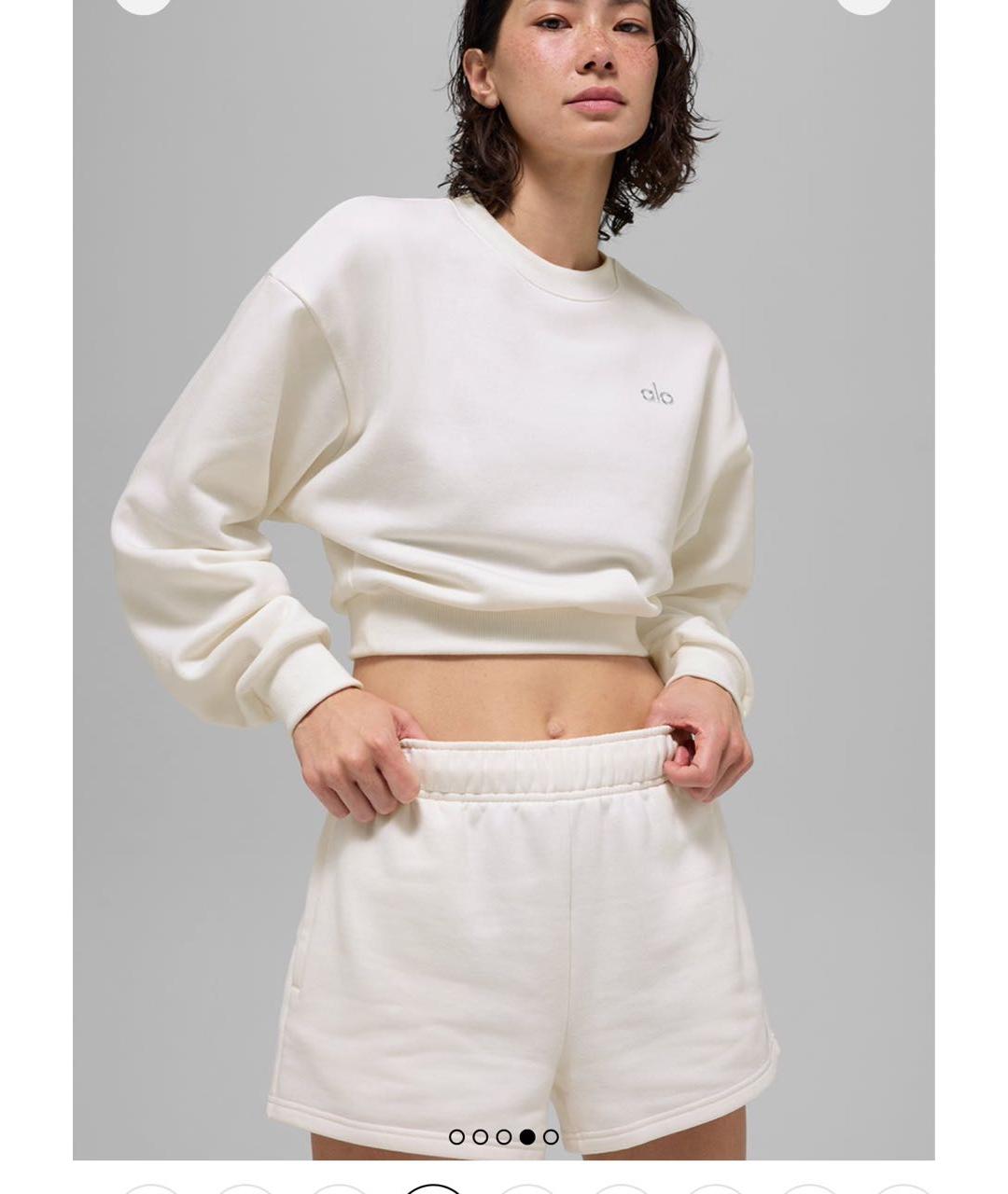 ALO YOGA Белый костюм с юбками, фото 5