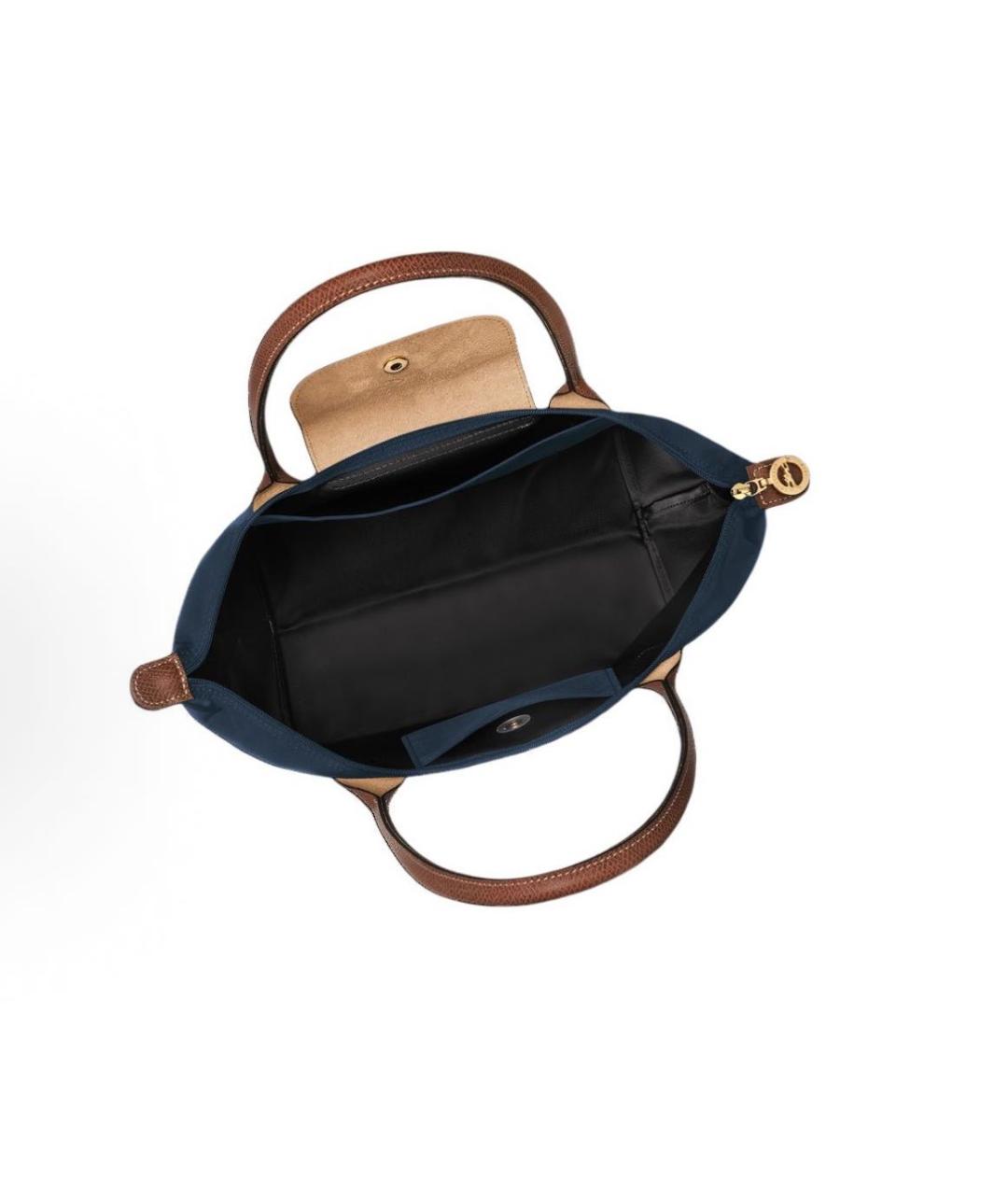 LONGCHAMP Темно-синяя тканевая сумка через плечо, фото 3