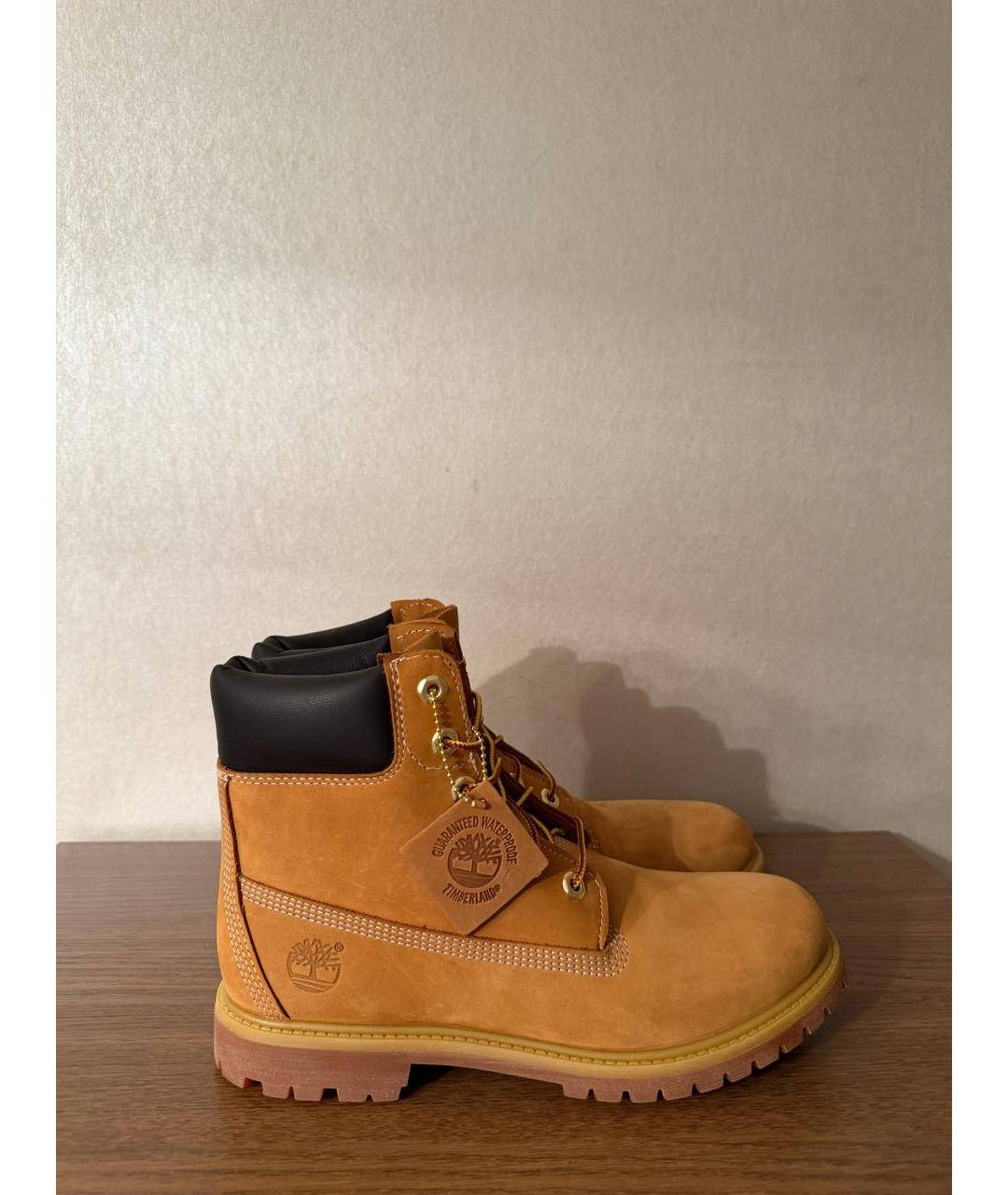 TIMBERLAND Коричневые нубуковые ботинки, фото 7