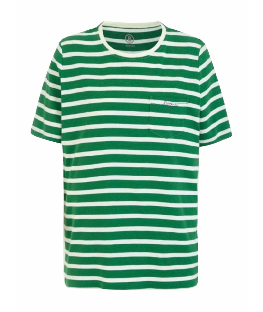 BOGNER Зеленая хлопковая футболка, фото 1