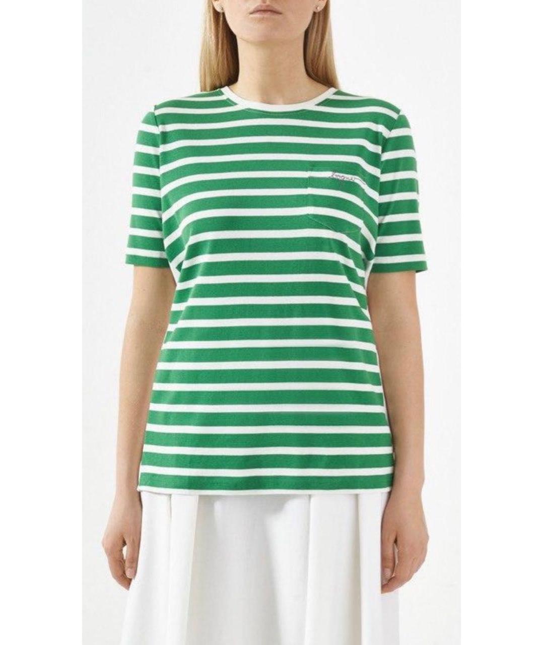 BOGNER Зеленая хлопковая футболка, фото 2