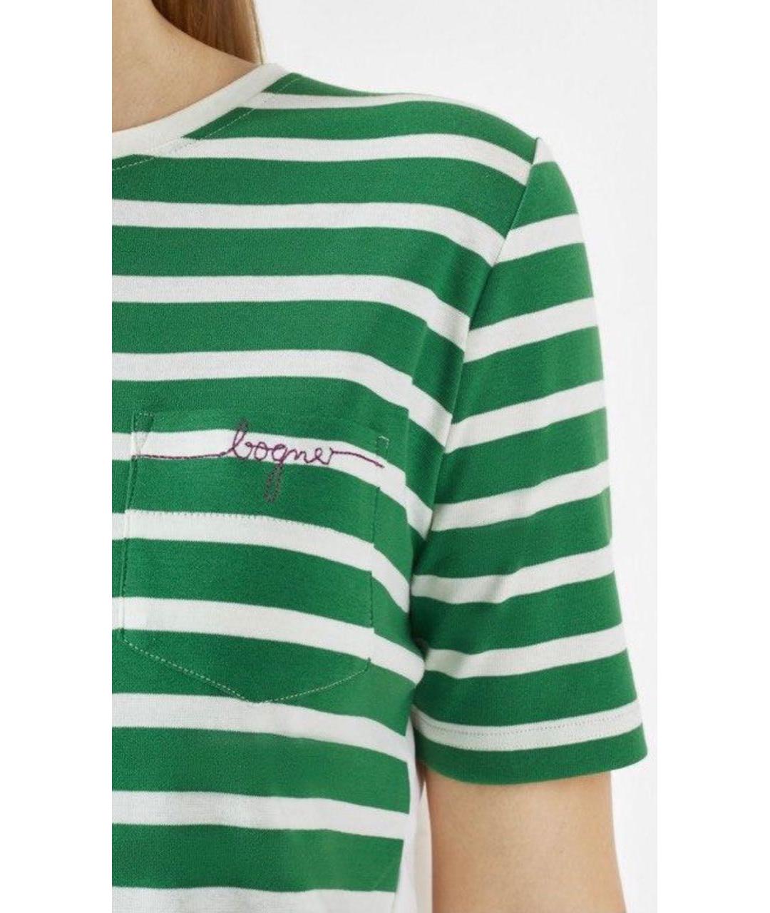 BOGNER Зеленая хлопковая футболка, фото 4