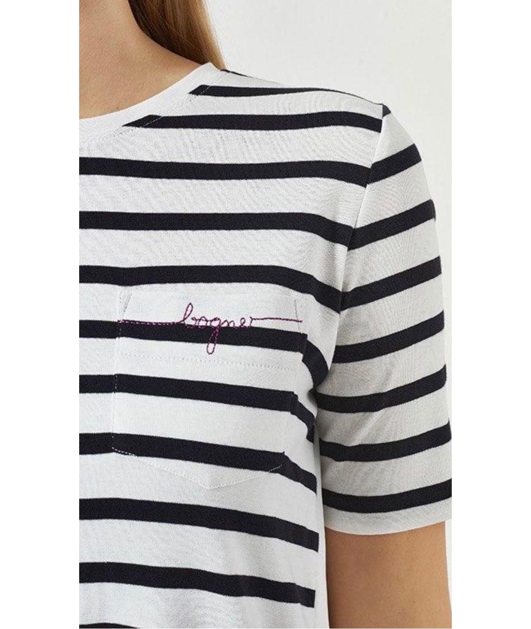 BOGNER Синяя хлопковая футболка, фото 4