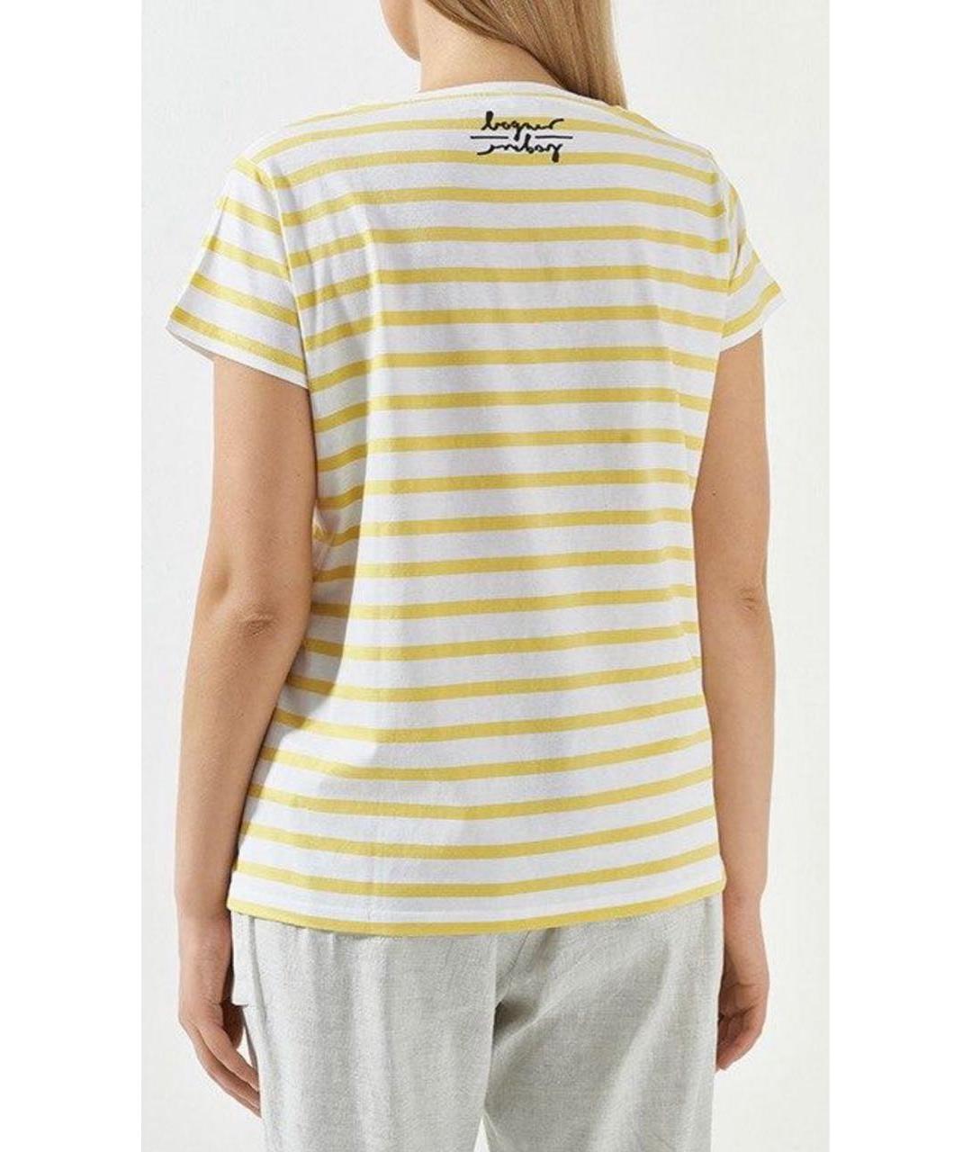 BOGNER Желтая хлопковая футболка, фото 4