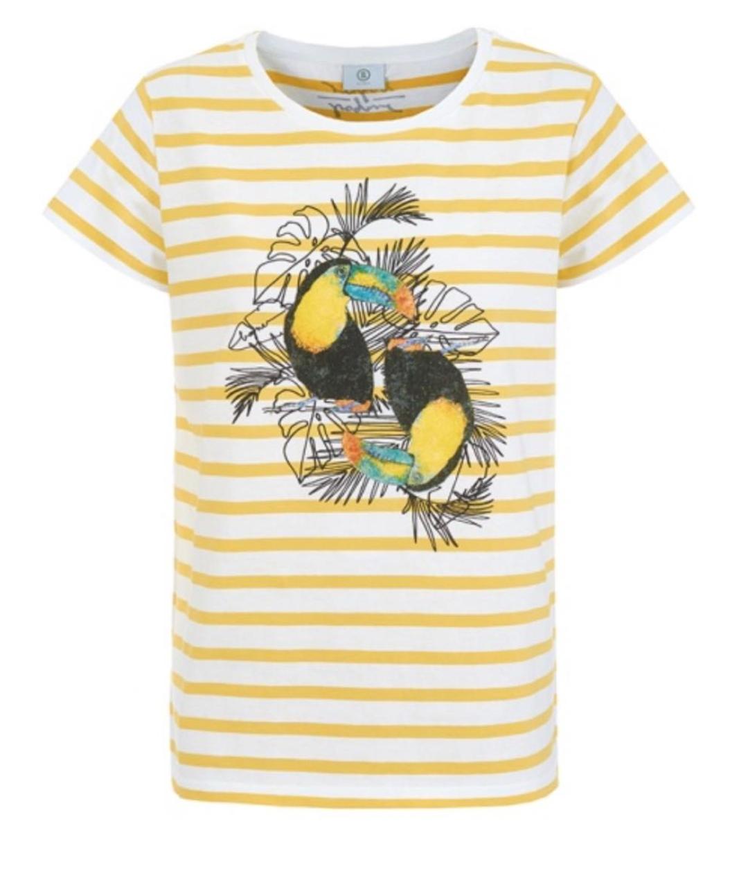 BOGNER Желтая хлопковая футболка, фото 5