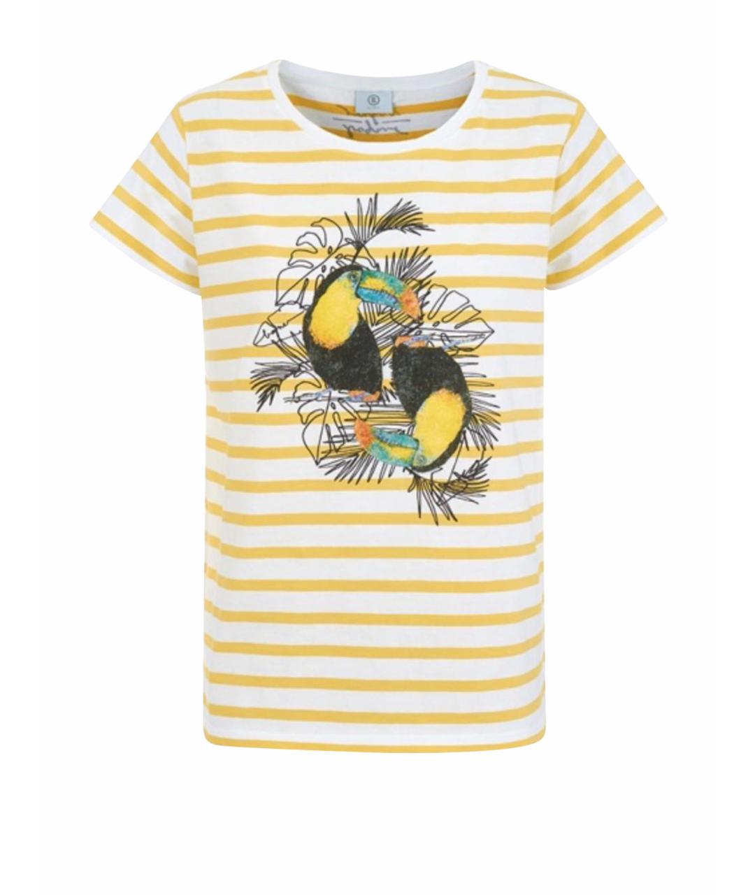 BOGNER Желтая хлопковая футболка, фото 1