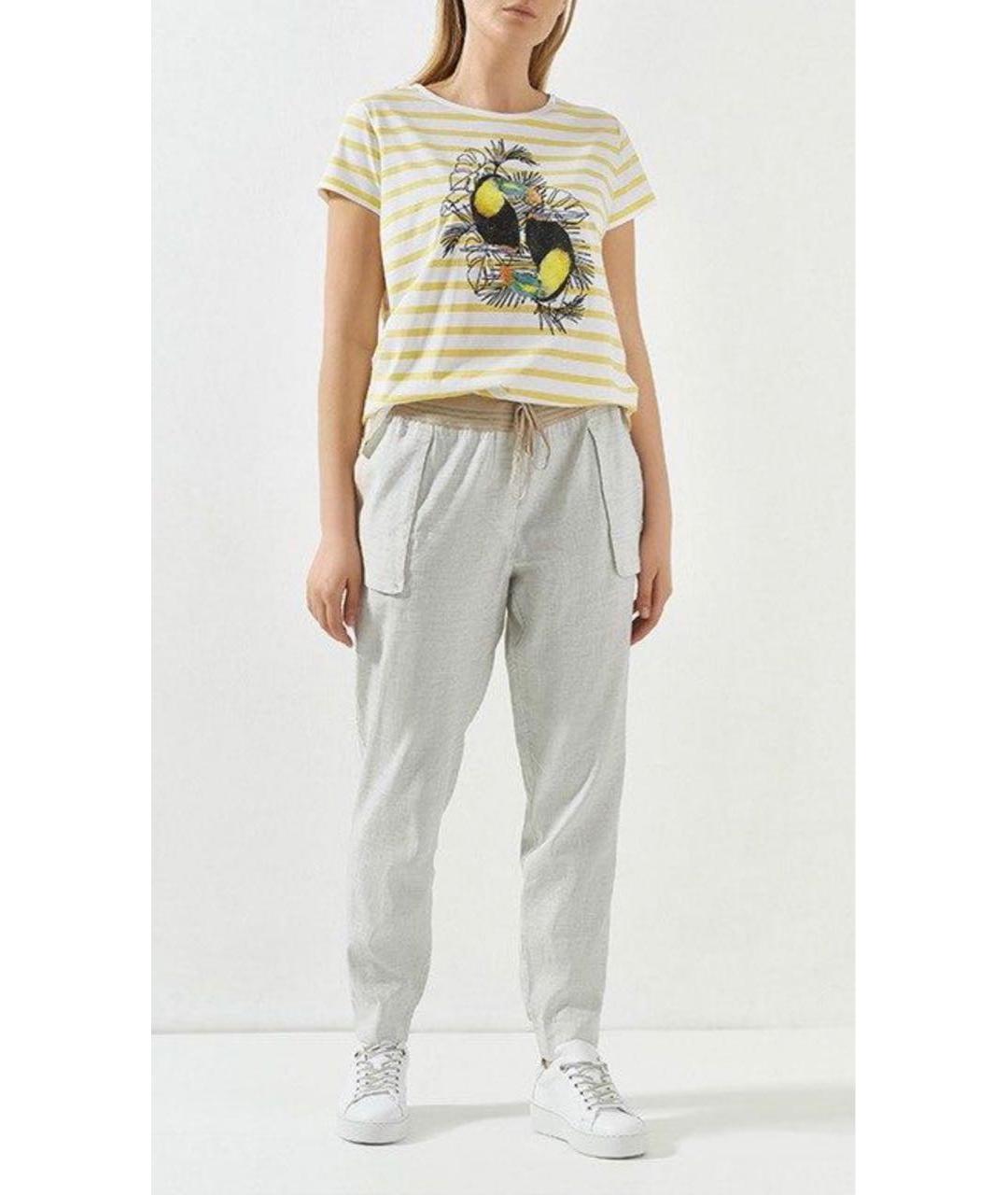 BOGNER Желтая хлопковая футболка, фото 2