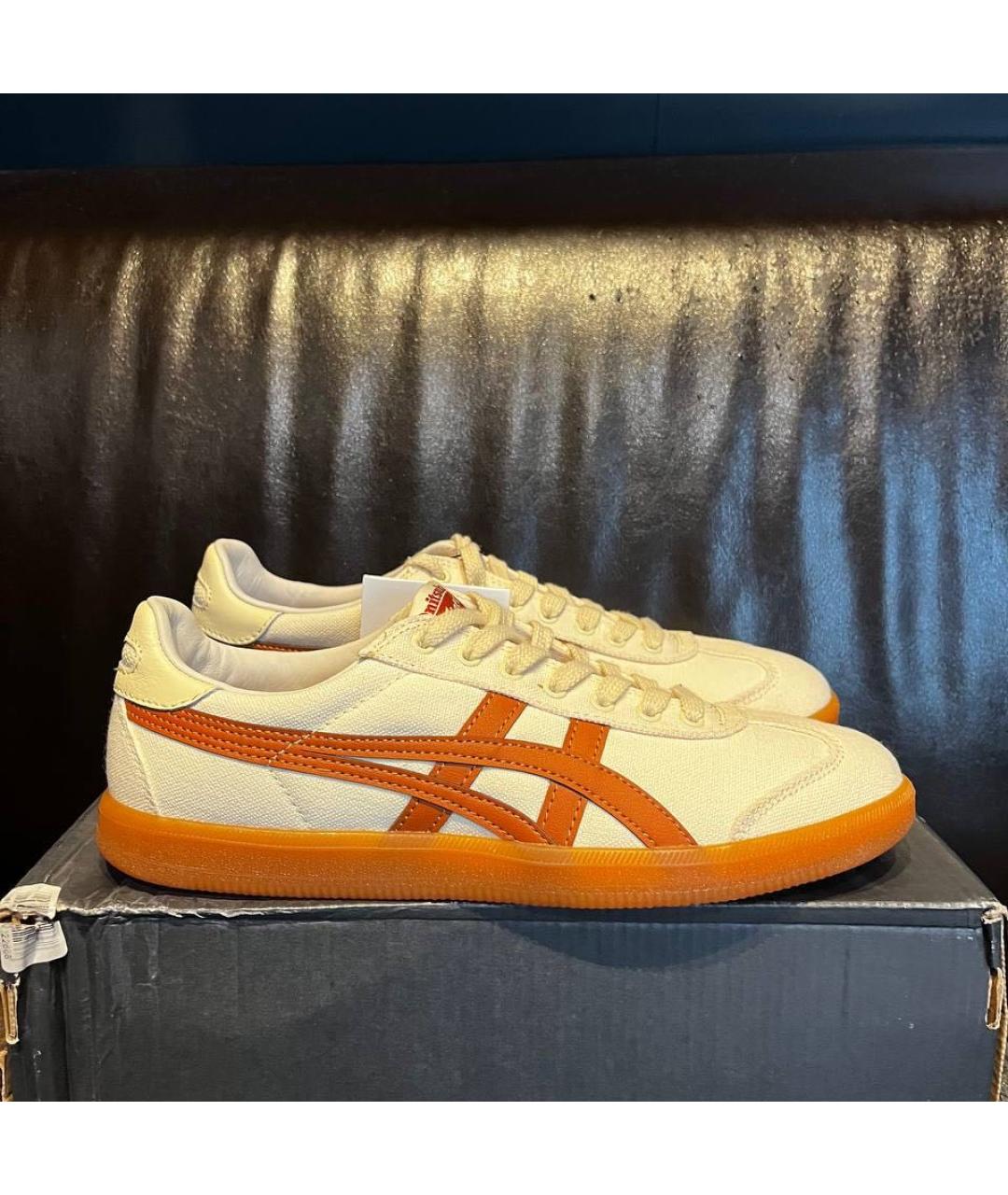 ONITSUKA TIGER Бежевые текстильные кеды, фото 3