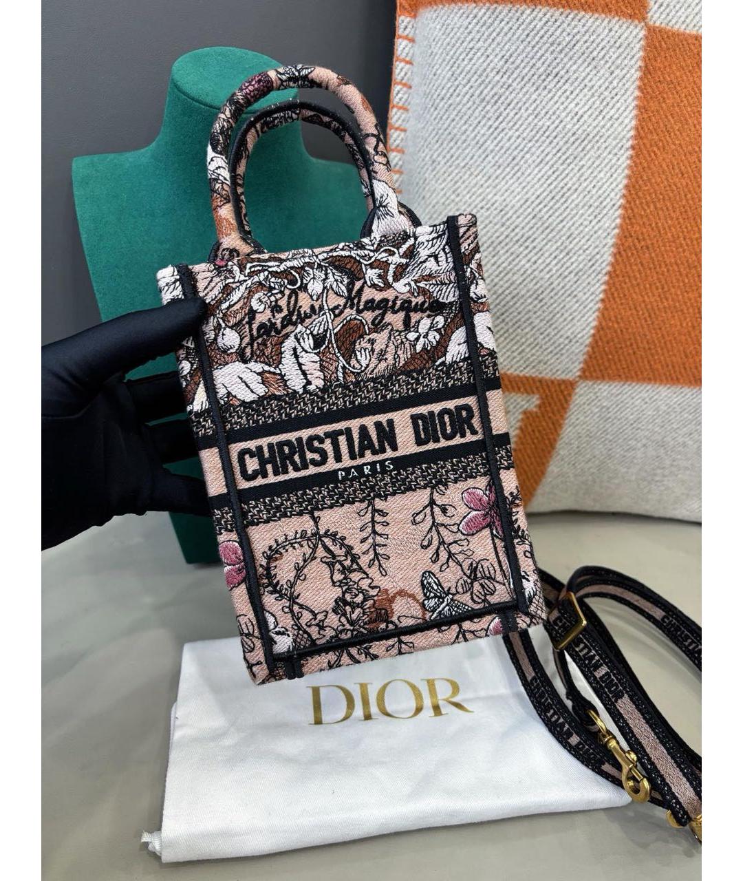 CHRISTIAN DIOR Мульти жаккардовая сумка с короткими ручками, фото 2