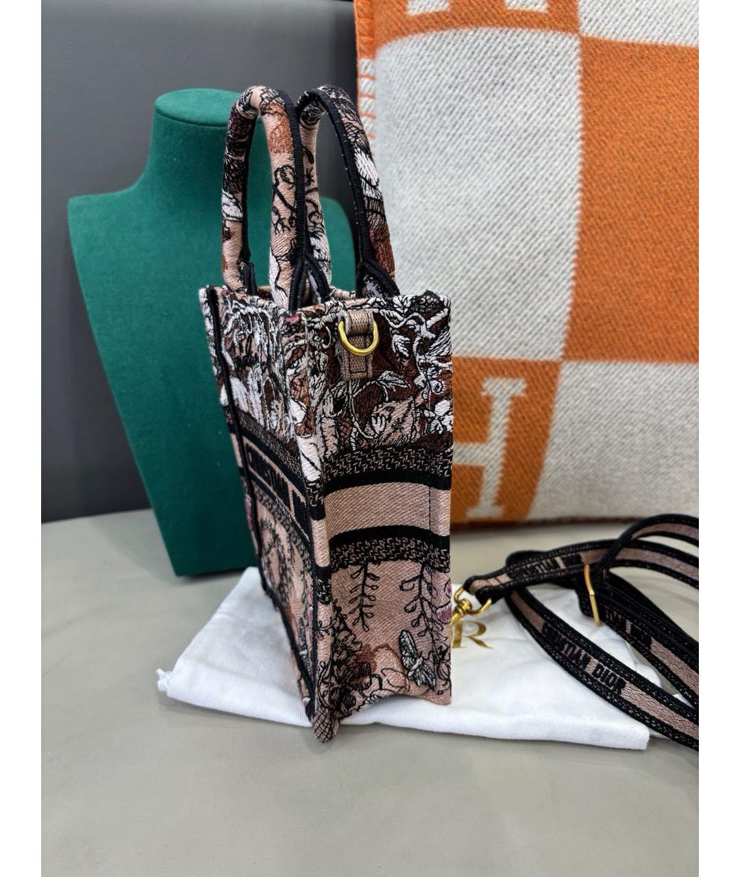 CHRISTIAN DIOR Мульти жаккардовая сумка с короткими ручками, фото 5