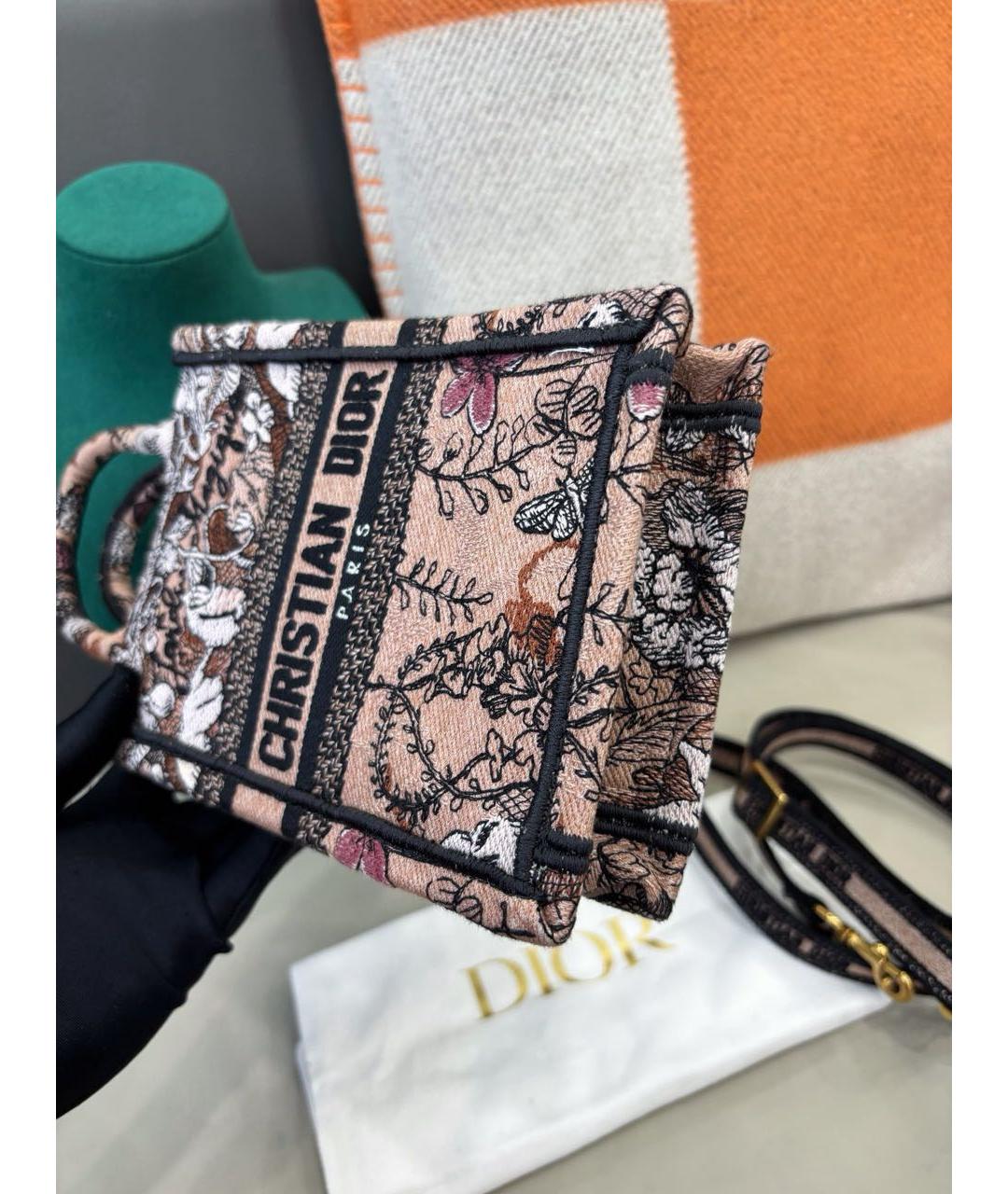 CHRISTIAN DIOR Мульти жаккардовая сумка с короткими ручками, фото 6