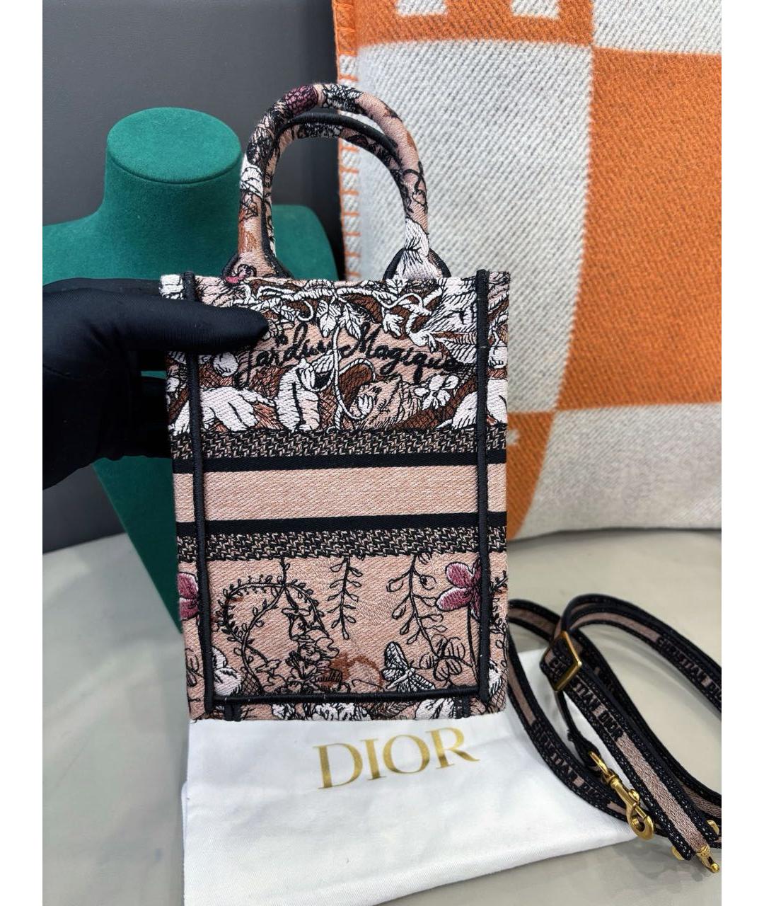 CHRISTIAN DIOR Мульти жаккардовая сумка с короткими ручками, фото 4