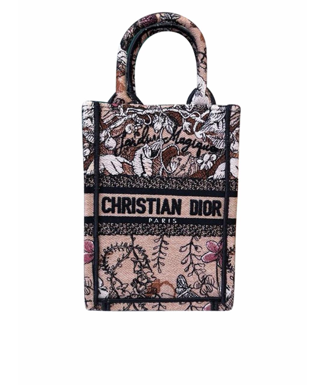 CHRISTIAN DIOR Мульти жаккардовая сумка с короткими ручками, фото 1