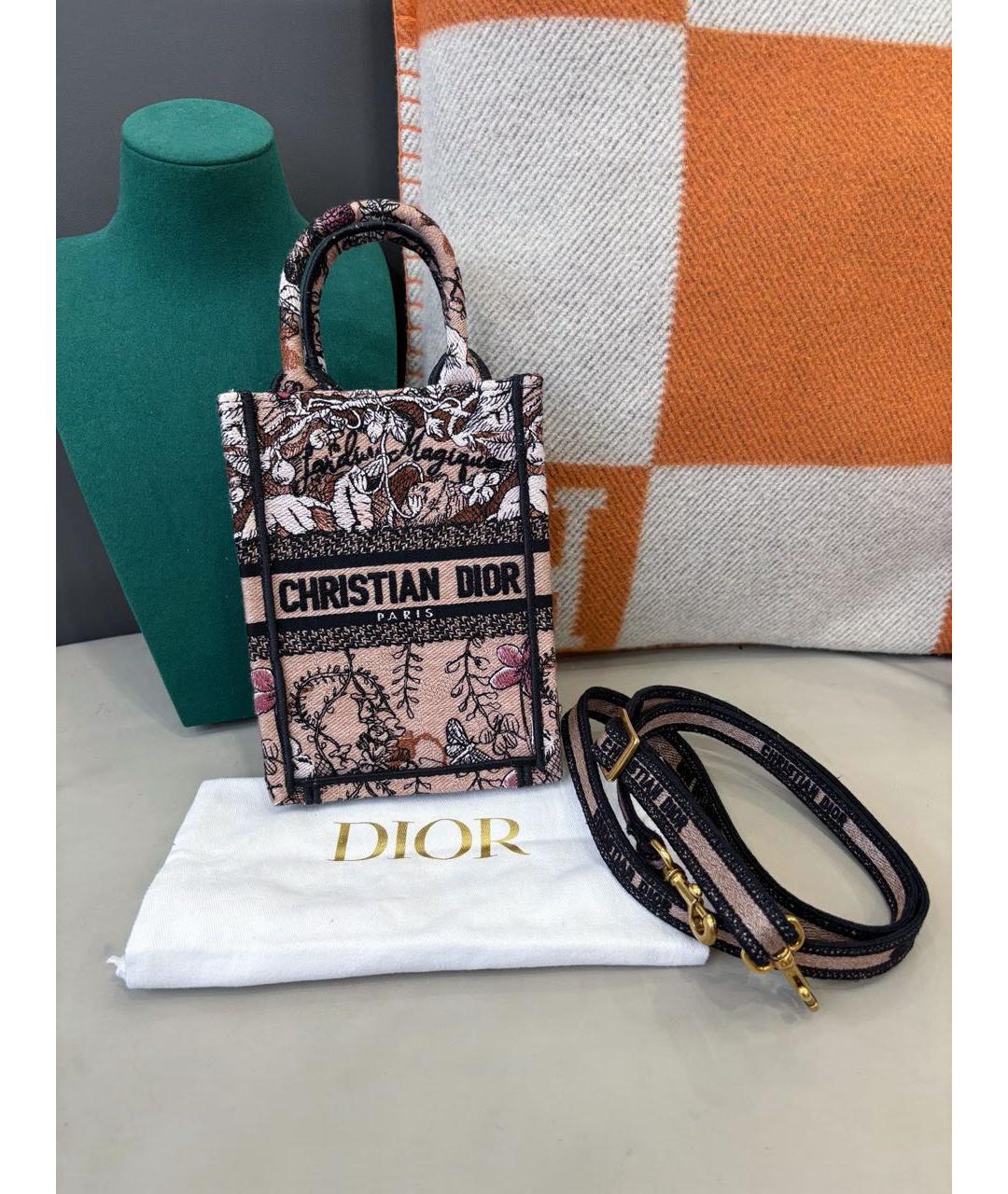 CHRISTIAN DIOR Мульти жаккардовая сумка с короткими ручками, фото 9