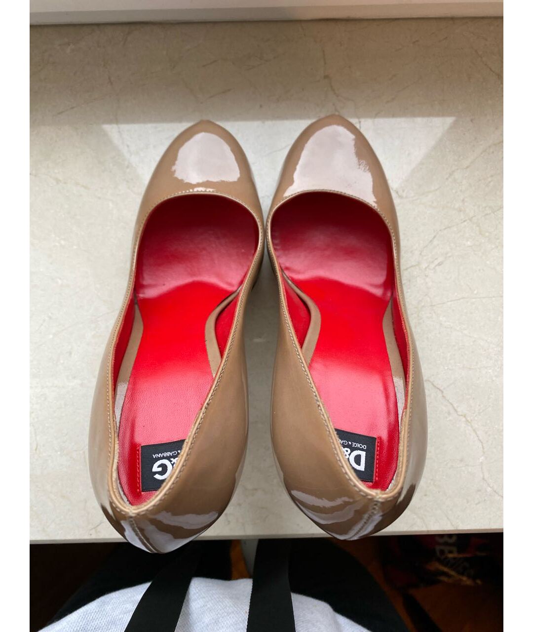 DOLCE&GABBANA Коричневые туфли из лакированной кожи, фото 3