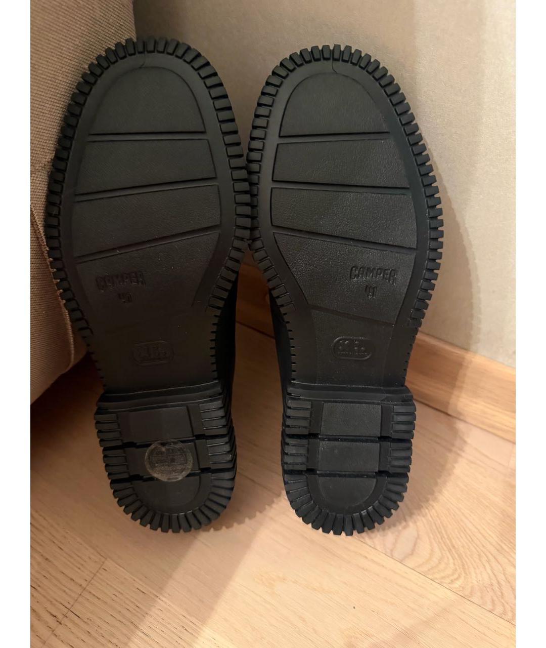 Camper Черные кожаные низкие ботинки, фото 5
