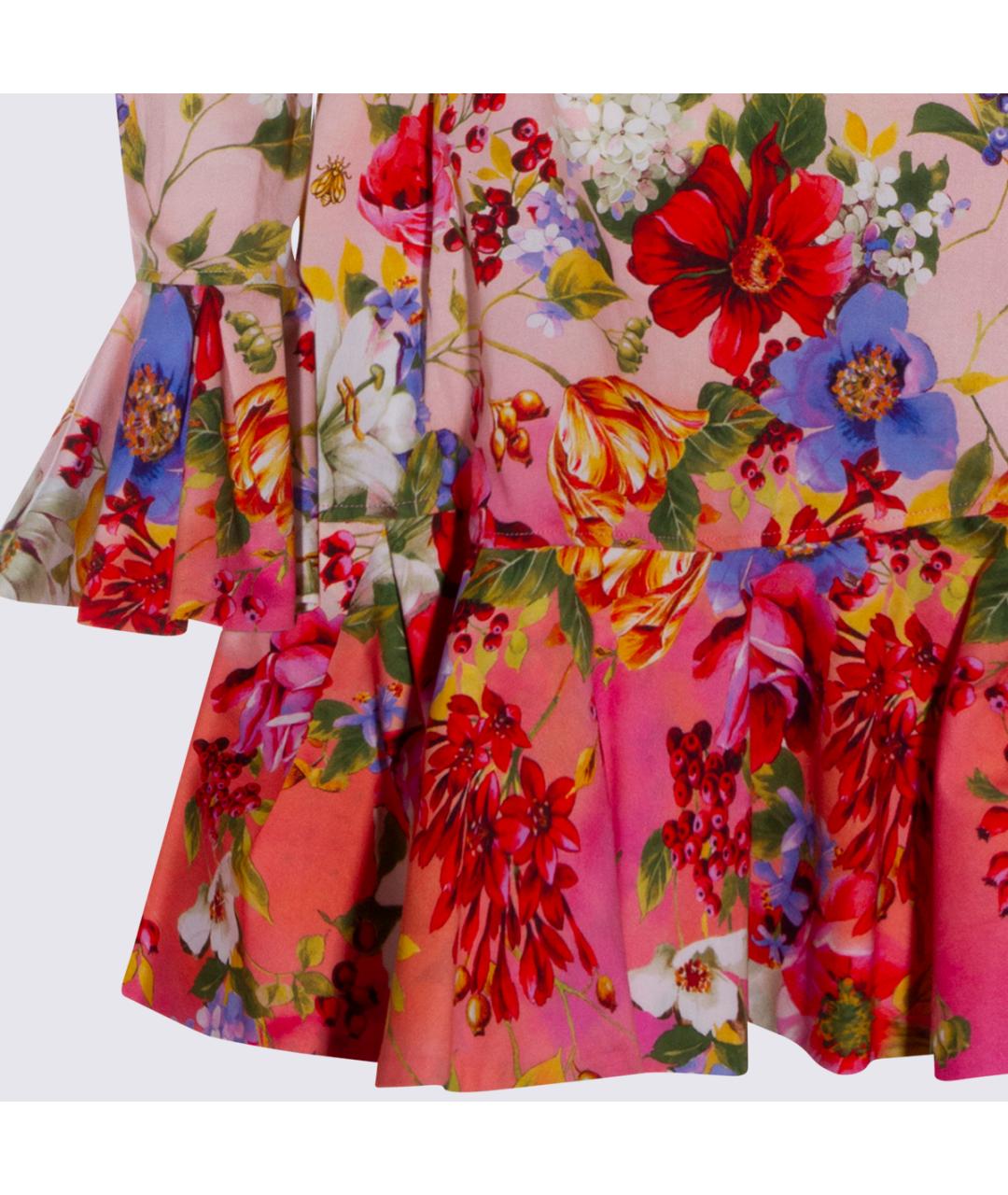 ROBERTO CAVALLI Мульти хлопковое платье, фото 3