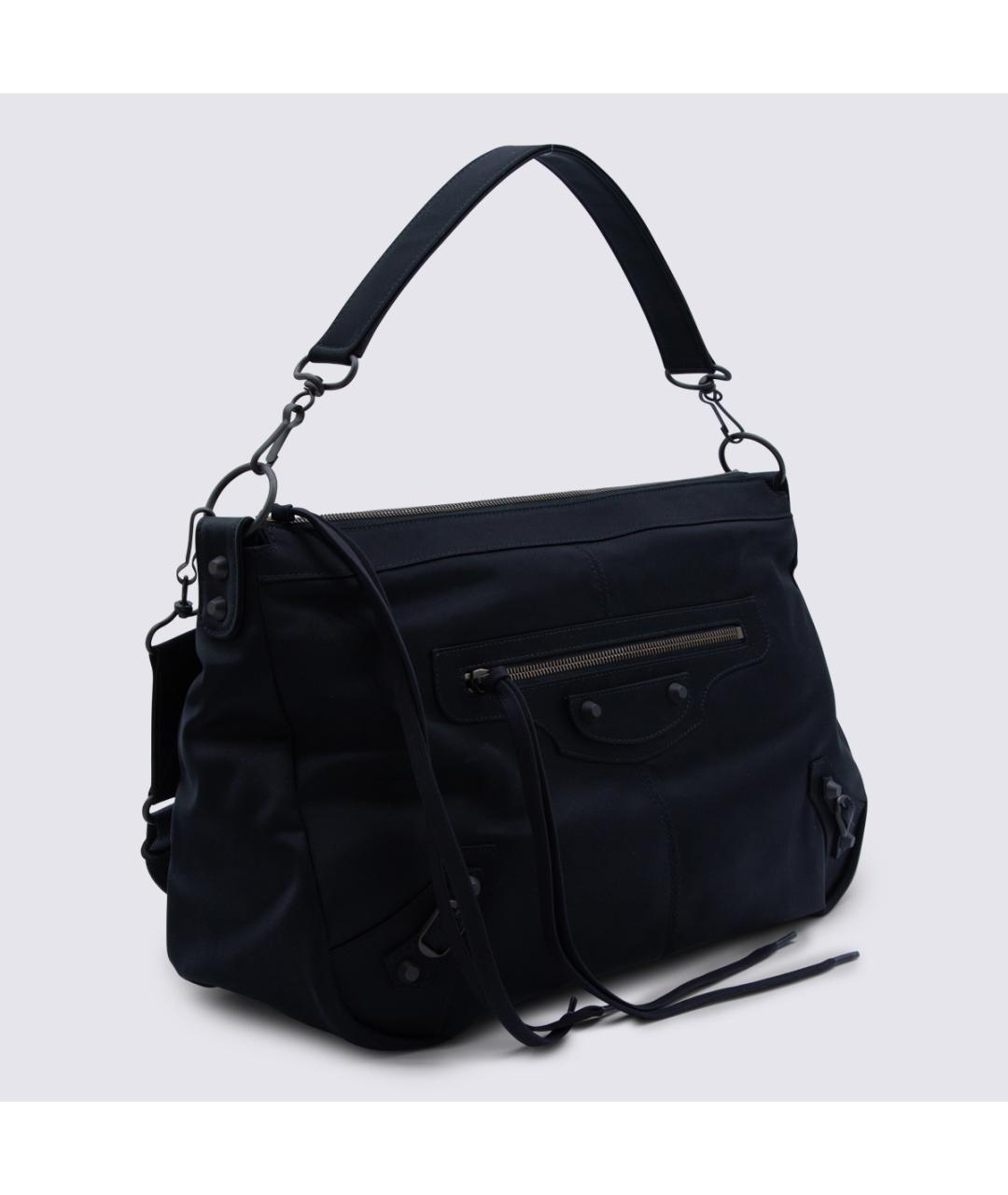 BALENCIAGA Черная тканевая сумка на плечо, фото 2