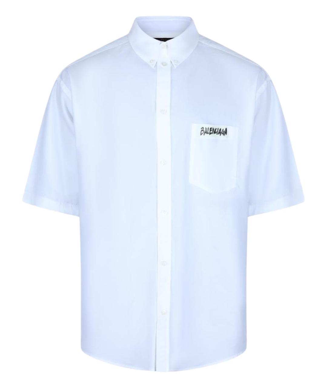 BALENCIAGA Белая хлопковая кэжуал рубашка, фото 1