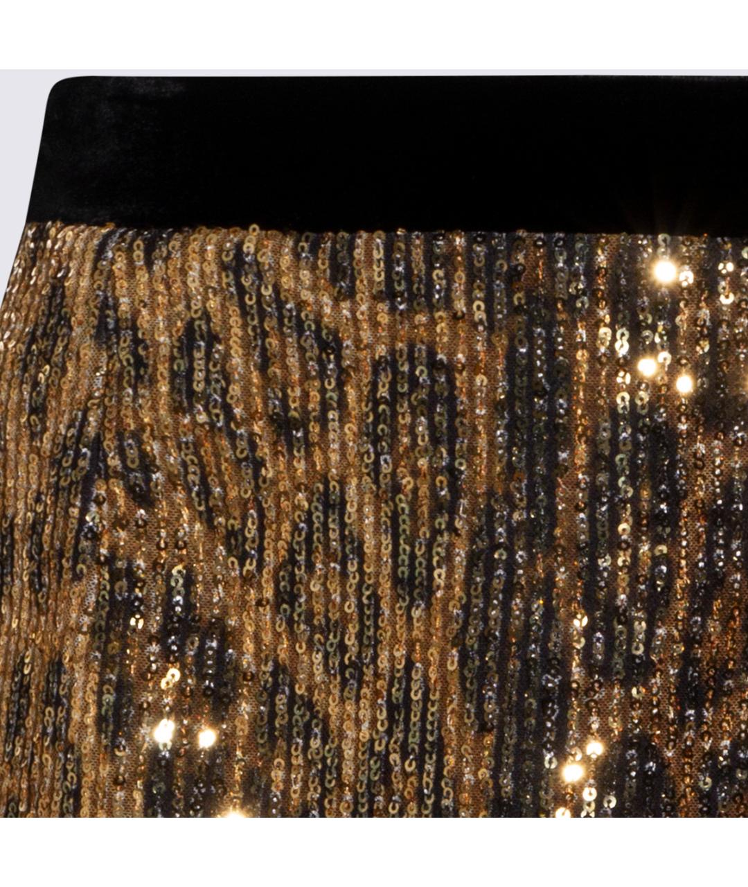 ROBERTO CAVALLI Мульти полиэстеровая юбка миди, фото 3