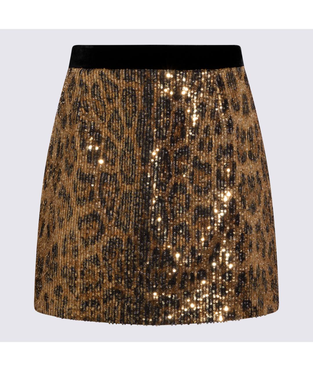 ROBERTO CAVALLI Мульти полиэстеровая юбка миди, фото 4