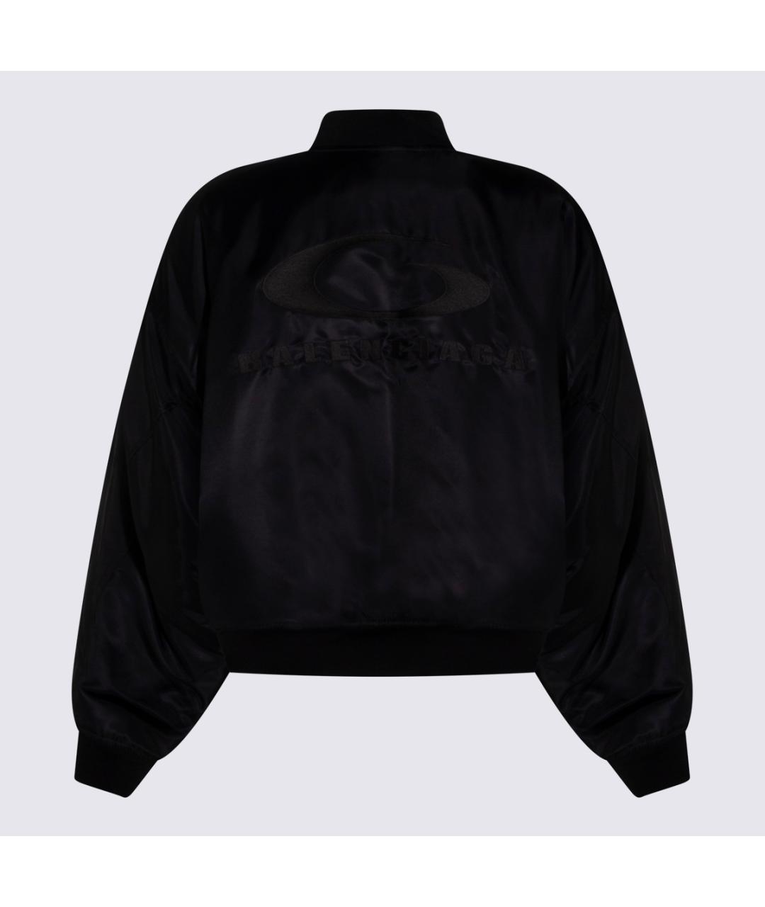 BALENCIAGA Черная синтетическая куртка, фото 2