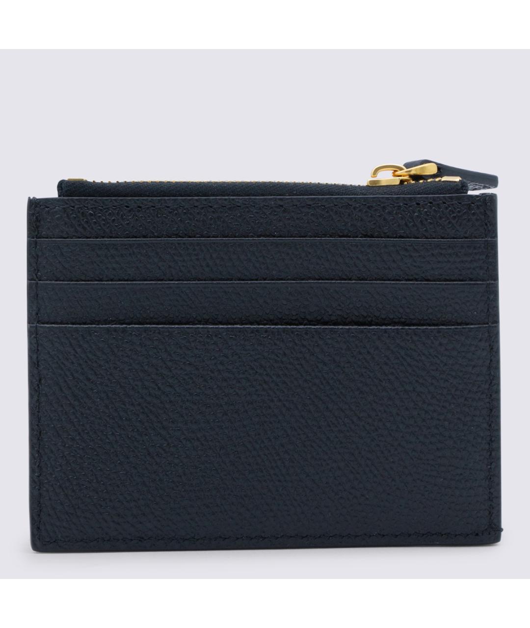 VALENTINO Черный кожаный кошелек, фото 2