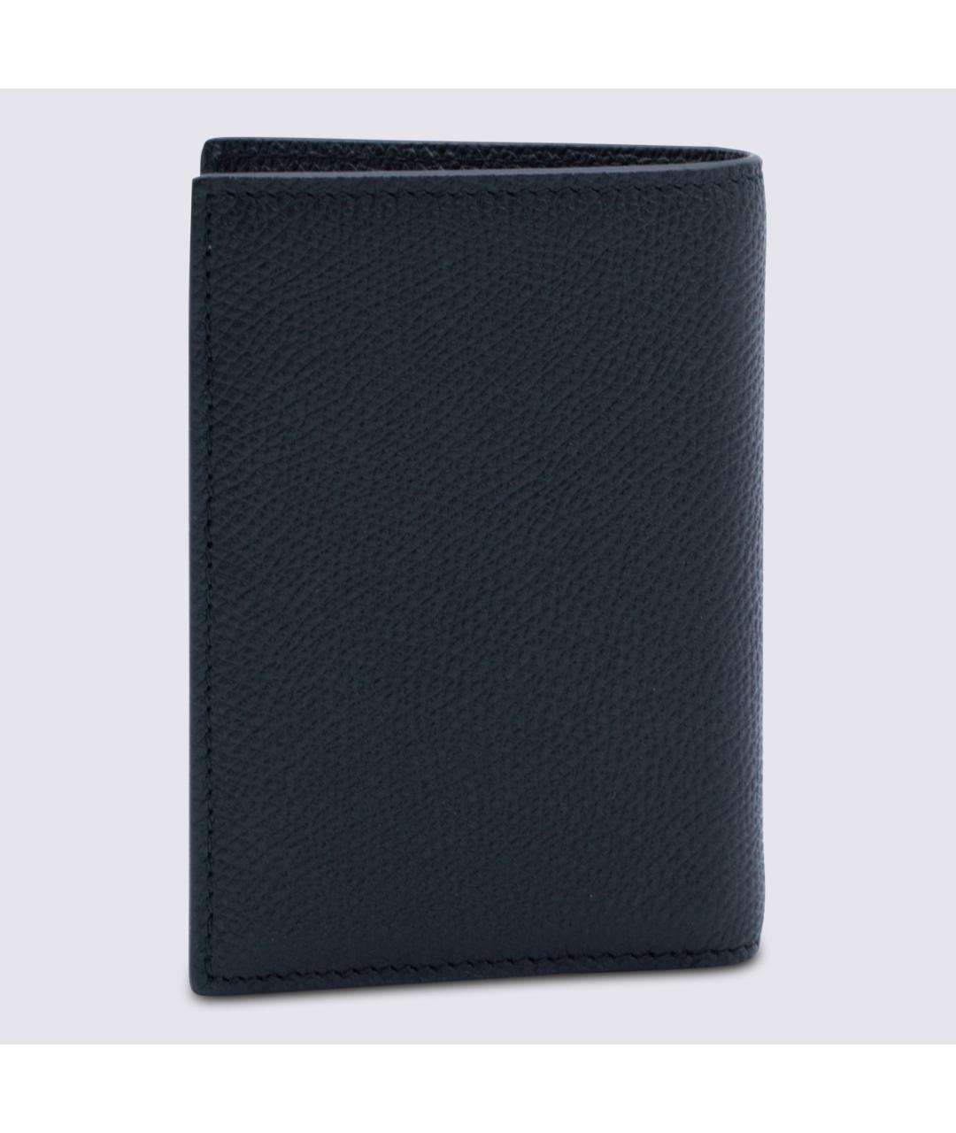 VALENTINO Черный кожаный кошелек, фото 3