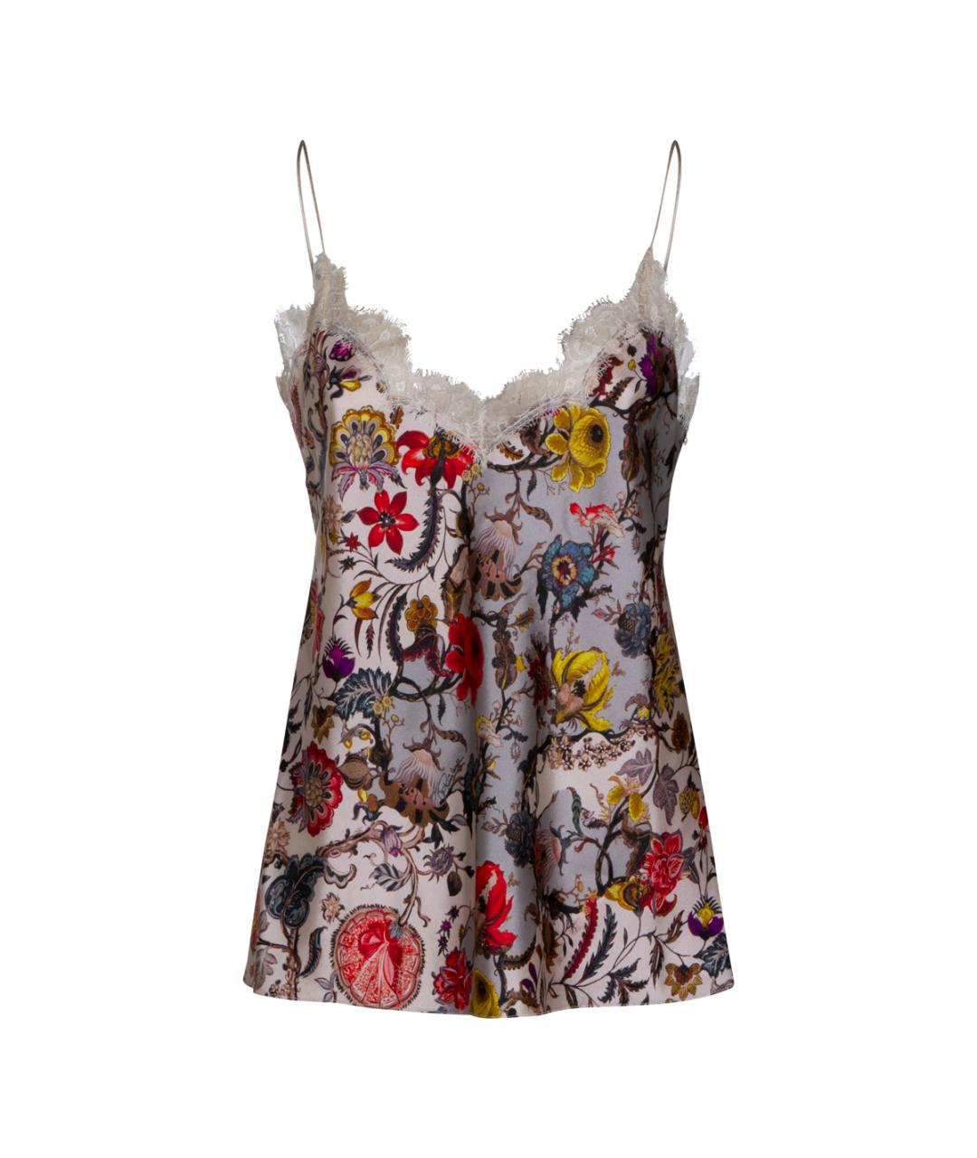 ROBERTO CAVALLI Мульти шелковая майка, фото 1