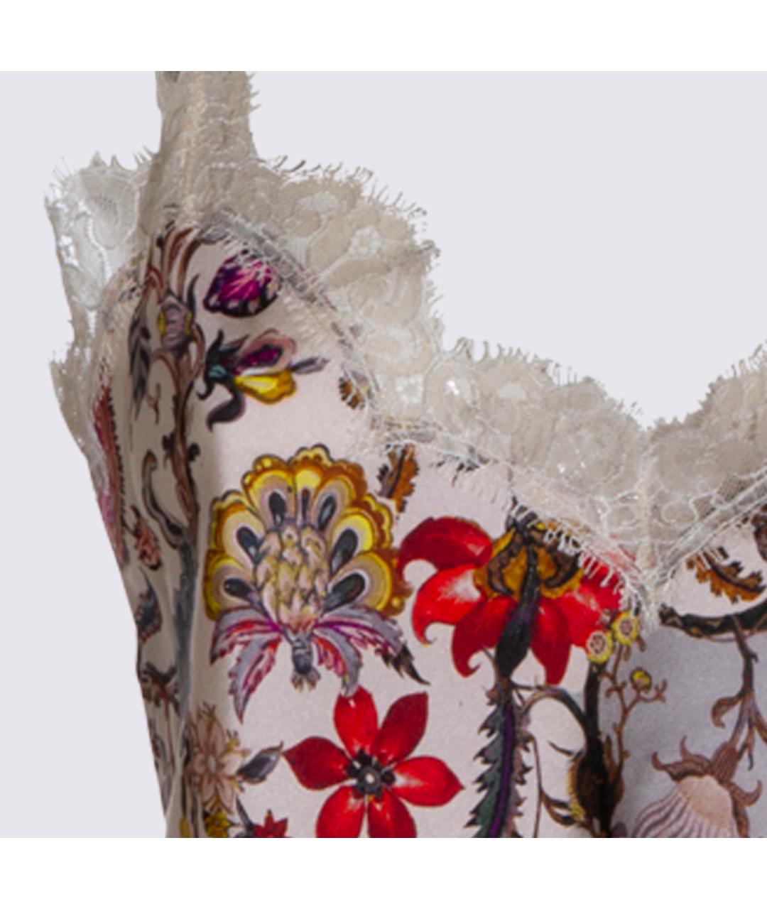 ROBERTO CAVALLI Мульти шелковая майка, фото 3