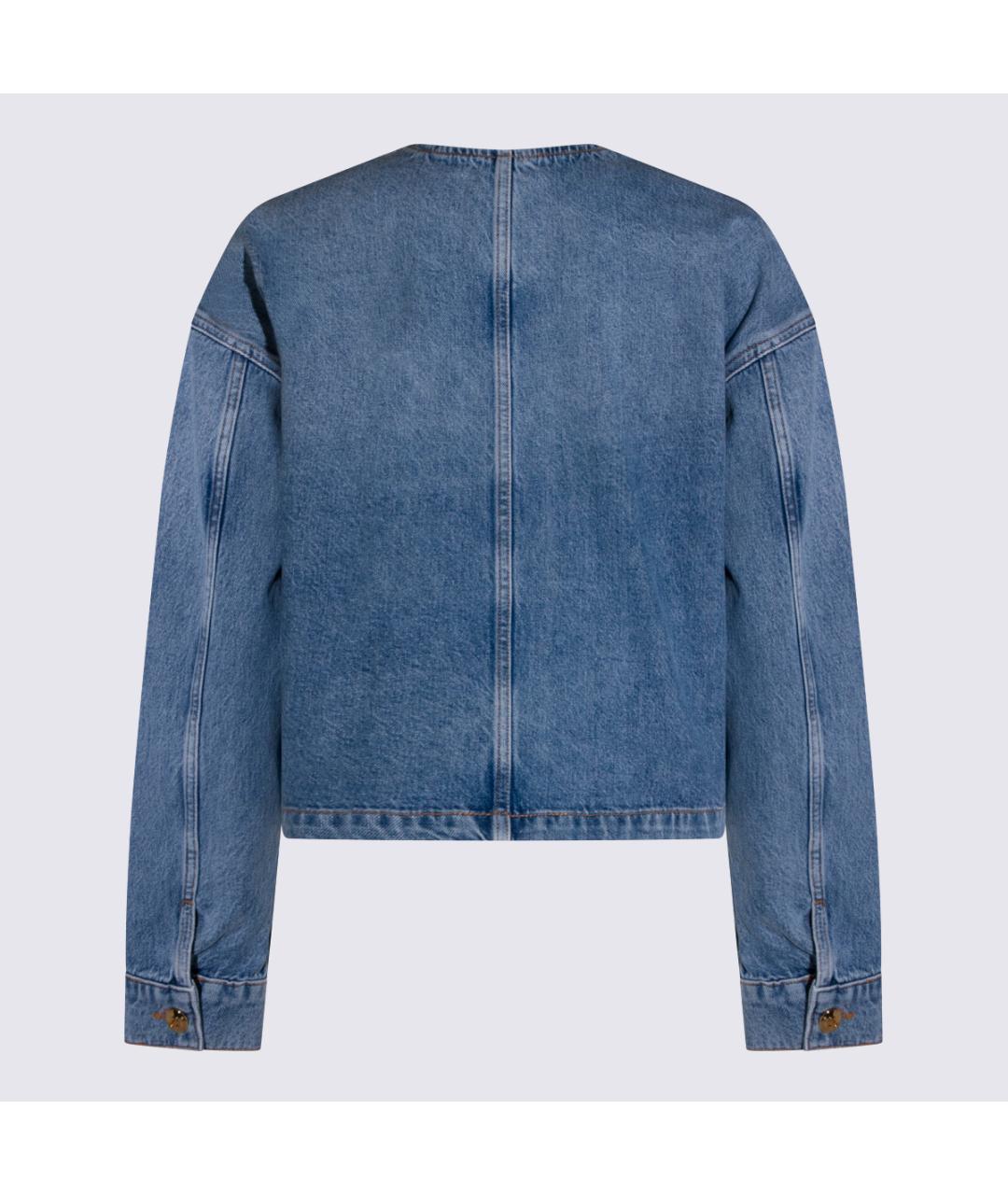 ANINE BING Синяя полиэстеровая куртка, фото 2