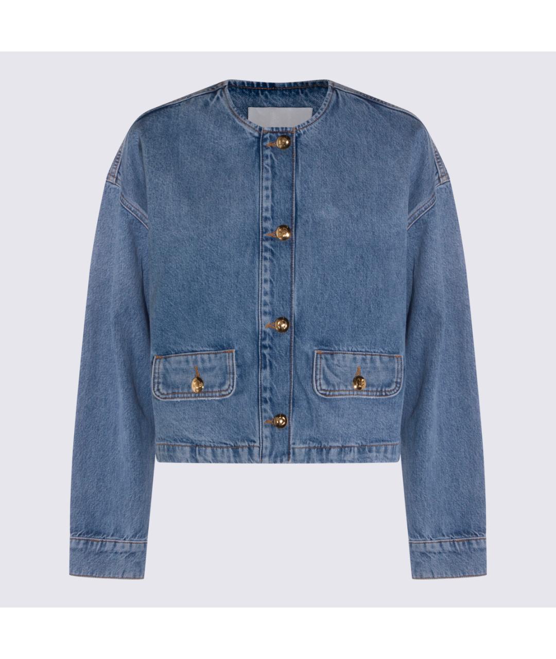 ANINE BING Синяя полиэстеровая куртка, фото 5