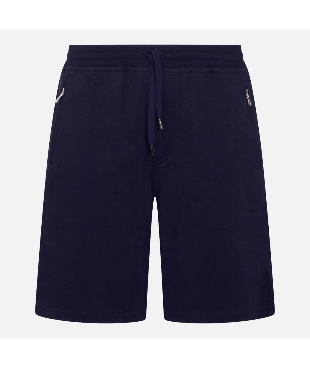 BRUNELLO CUCINELLI Синие хлопковые шорты, фото 1