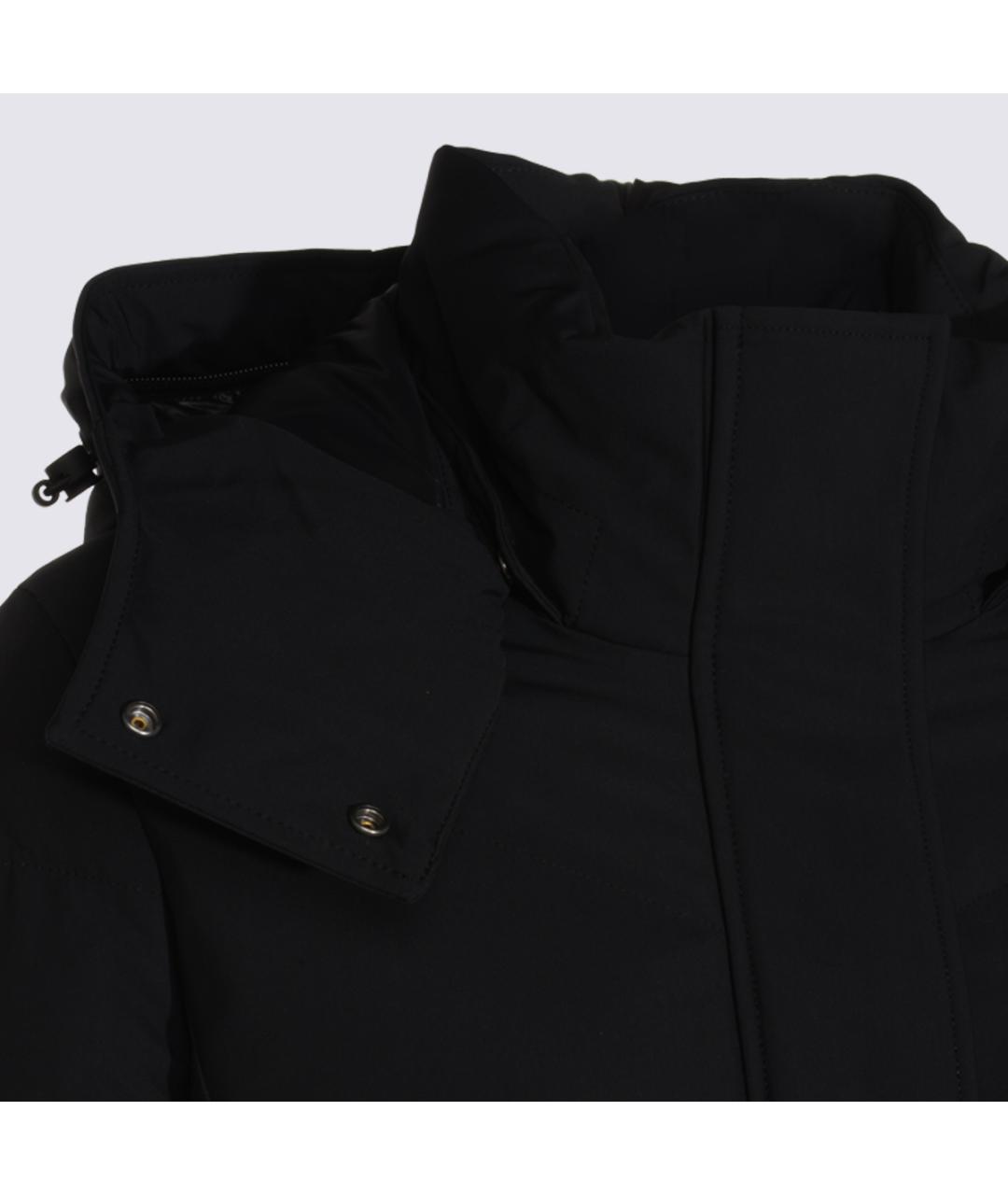 MOOSE KNUCKLES Черный полиамидовый пуховик, фото 4