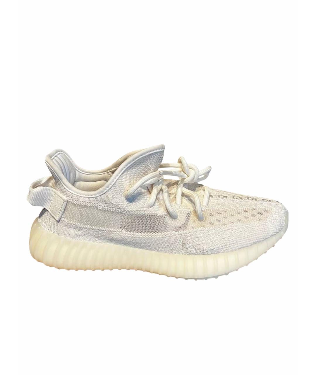 ADIDAS YEEZY Белые текстильные кроссовки, фото 1