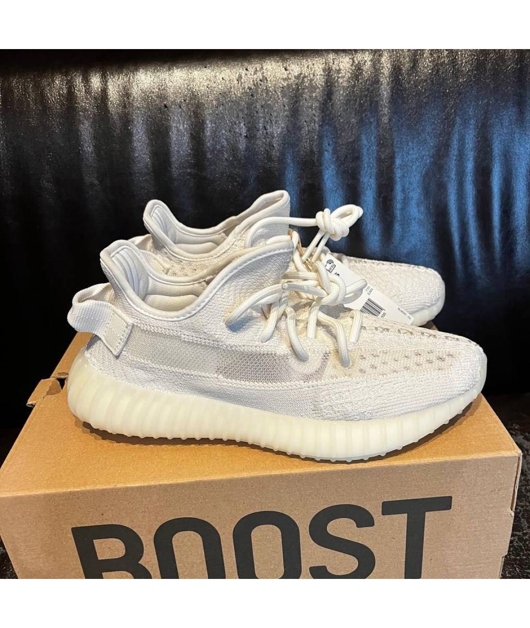 ADIDAS YEEZY Белые текстильные кроссовки, фото 5