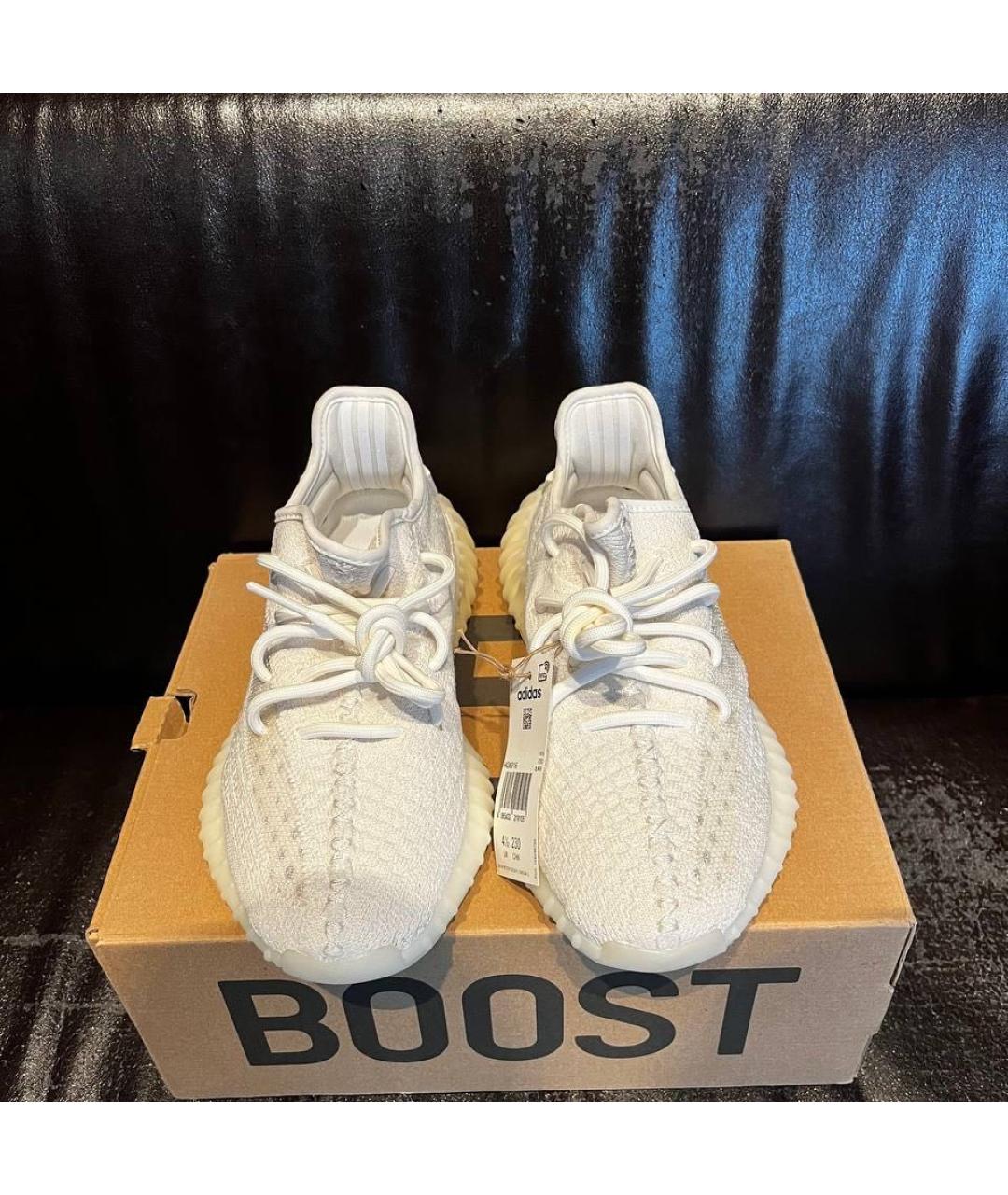 ADIDAS YEEZY Белые текстильные кроссовки, фото 2