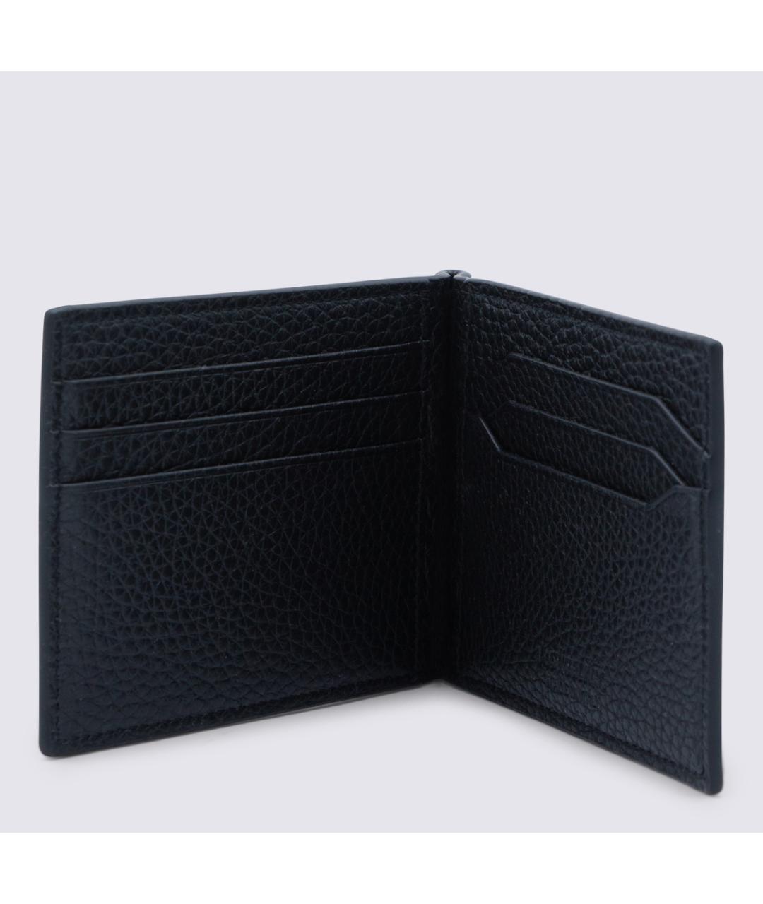 MONTBLANC Черный кожаный кошелек, фото 2