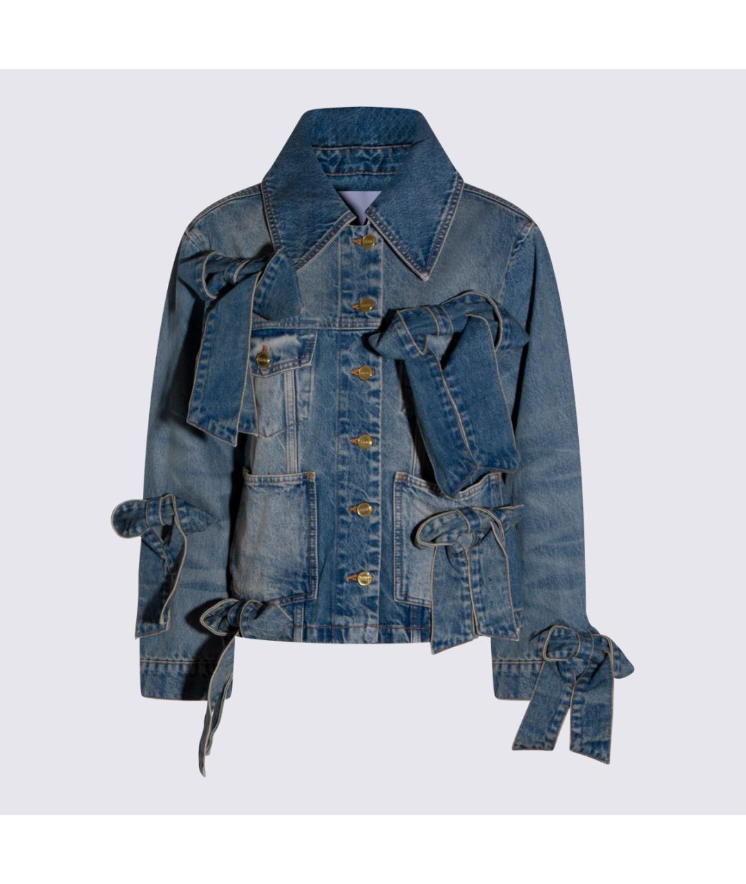 GANNI Синяя деним куртка, фото 5