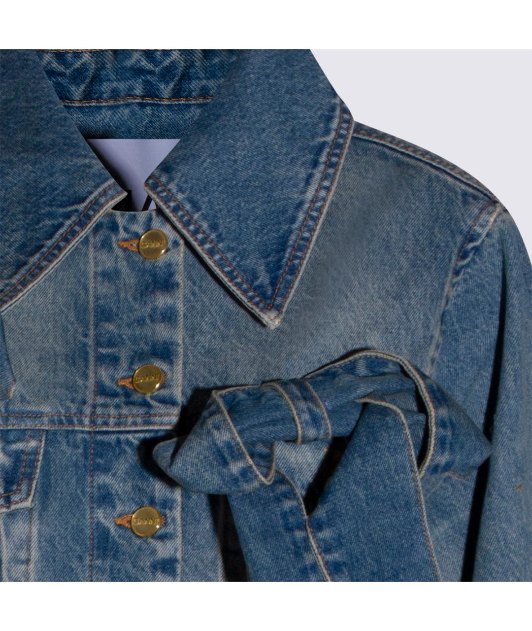 GANNI Синяя деним куртка, фото 3