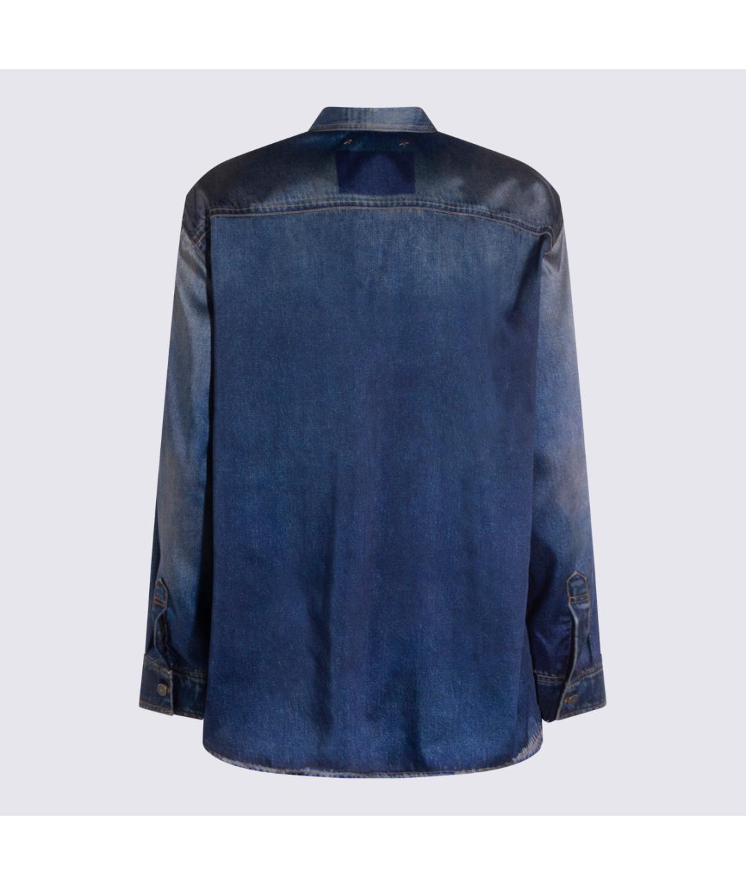 GOLDEN GOOSE DELUXE BRAND Синяя деним рубашка, фото 2