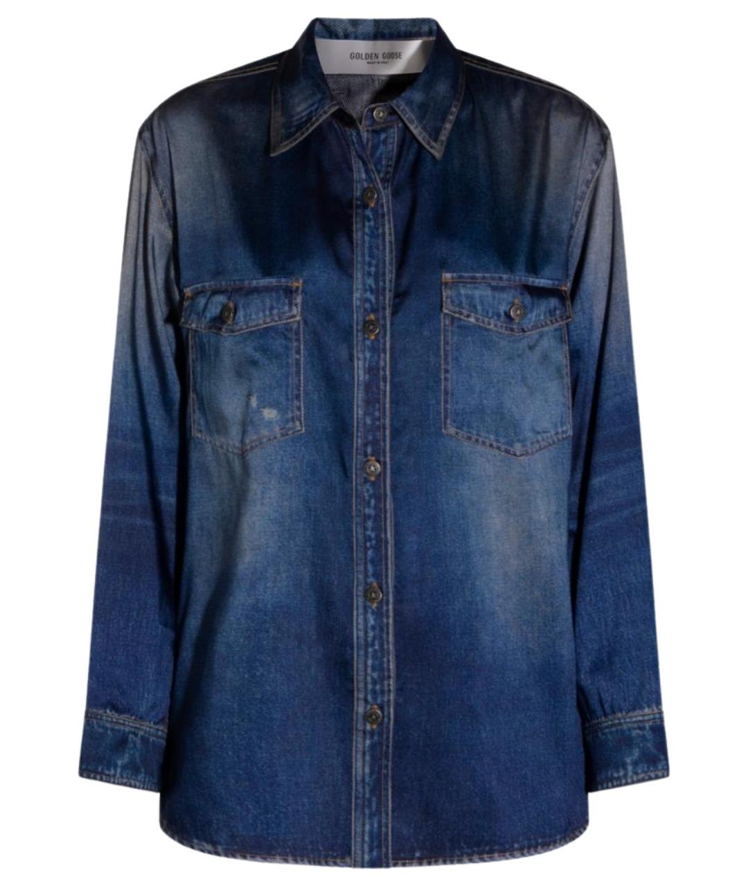 GOLDEN GOOSE DELUXE BRAND Синяя деним рубашка, фото 1