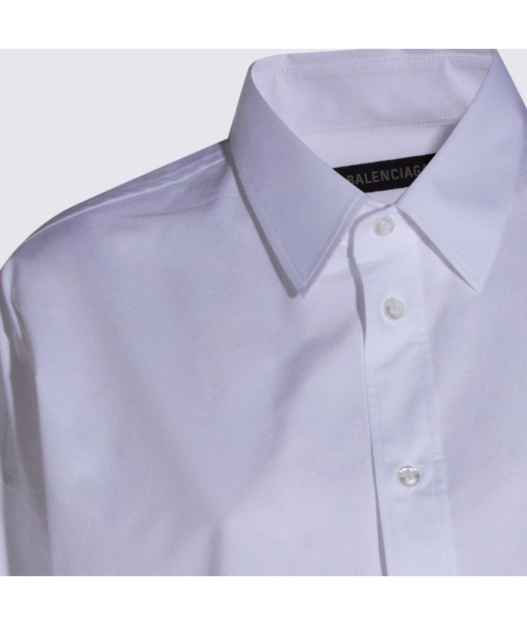 BALENCIAGA Белая хлопковая рубашка, фото 4