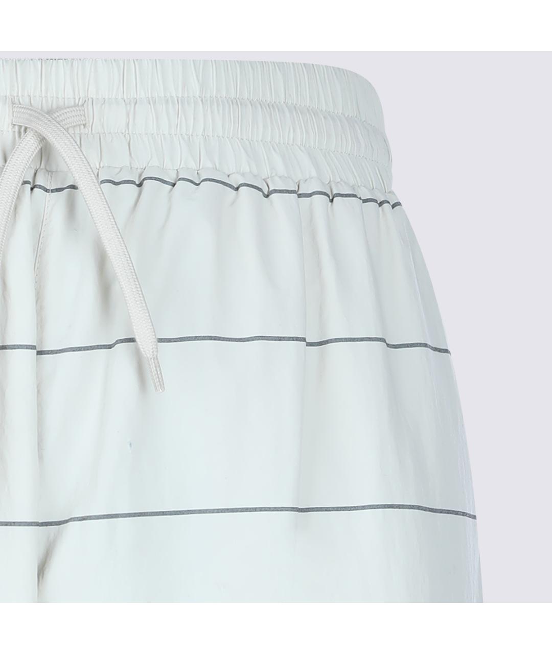 BALENCIAGA Белые полиамидовые повседневные брюки, фото 3