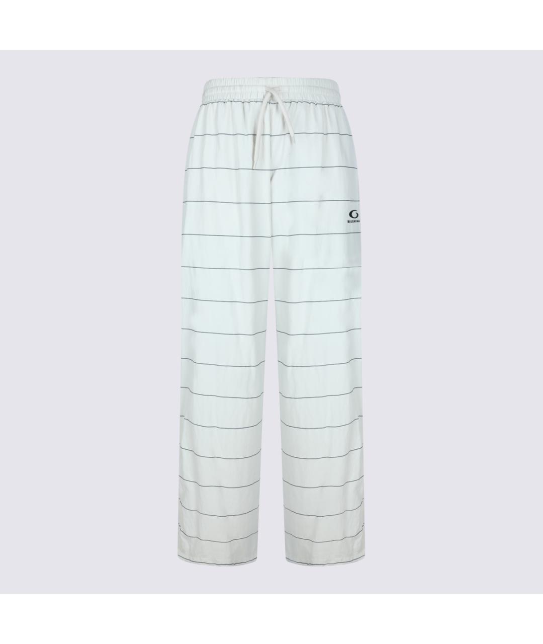 BALENCIAGA Белые полиамидовые повседневные брюки, фото 5