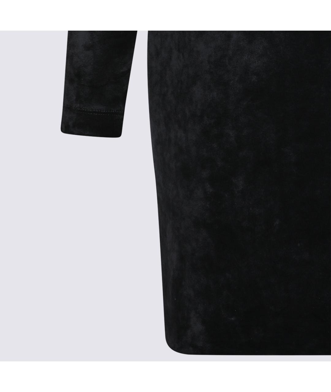 BALENCIAGA Черное вискозное платье, фото 4