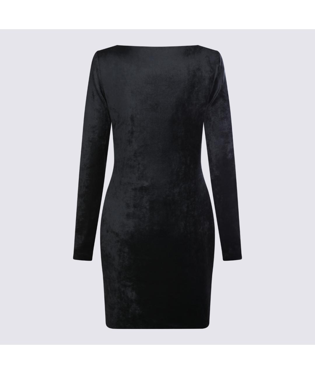 BALENCIAGA Черное вискозное платье, фото 2