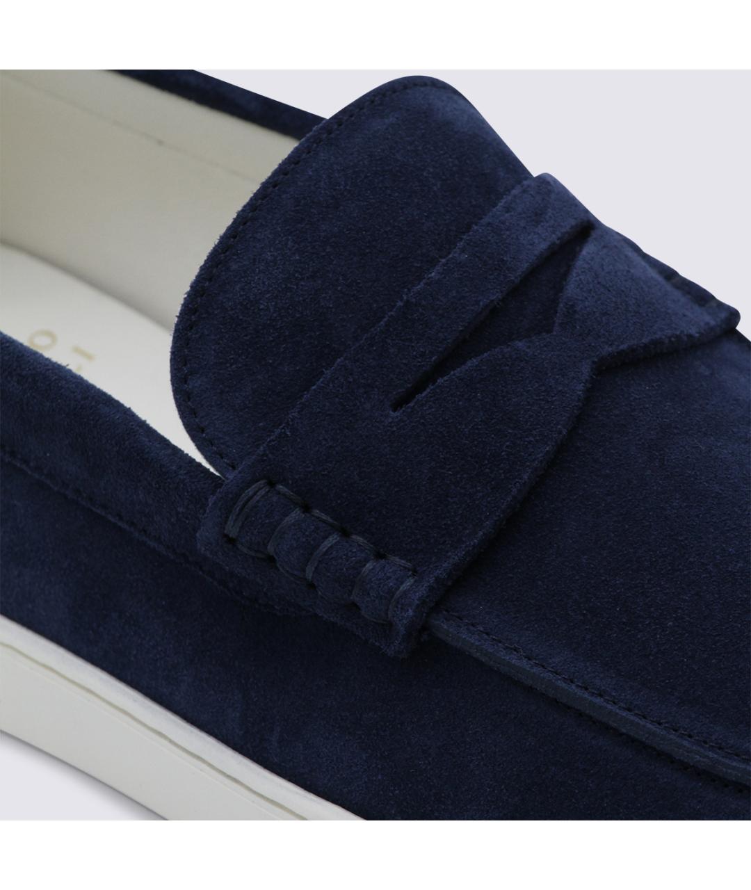 BRUNELLO CUCINELLI Синие замшевые лоферы, фото 4