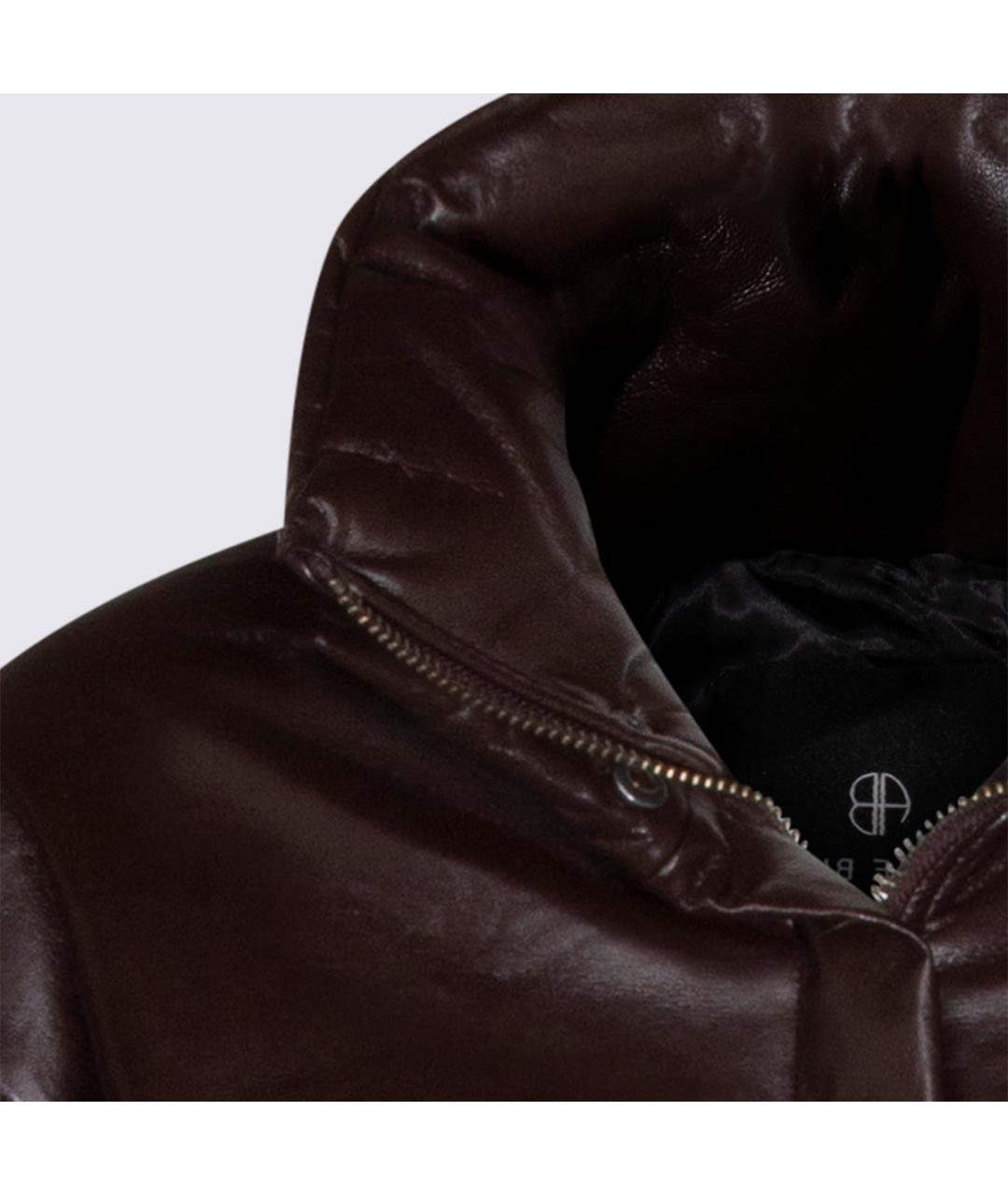 ANINE BING Коричневая кожаная куртка, фото 4