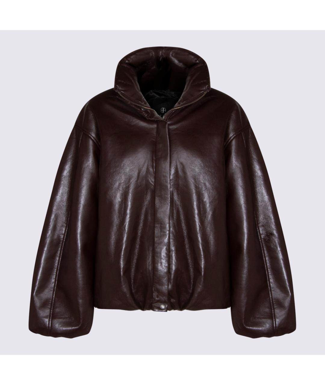 ANINE BING Коричневая кожаная куртка, фото 5